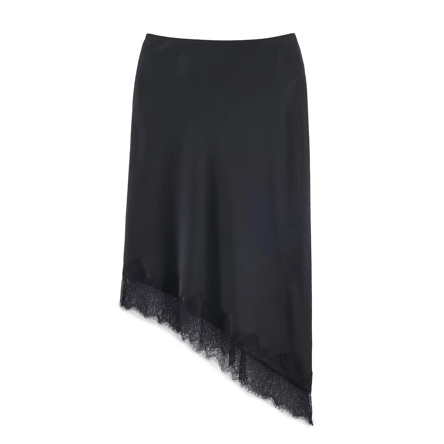 レディース新作スカート 2025年秋 ファッション レース装飾 アシンメトリー エレガントスカート レディース秋 シック 旅行 ジョーカー ユーススカート