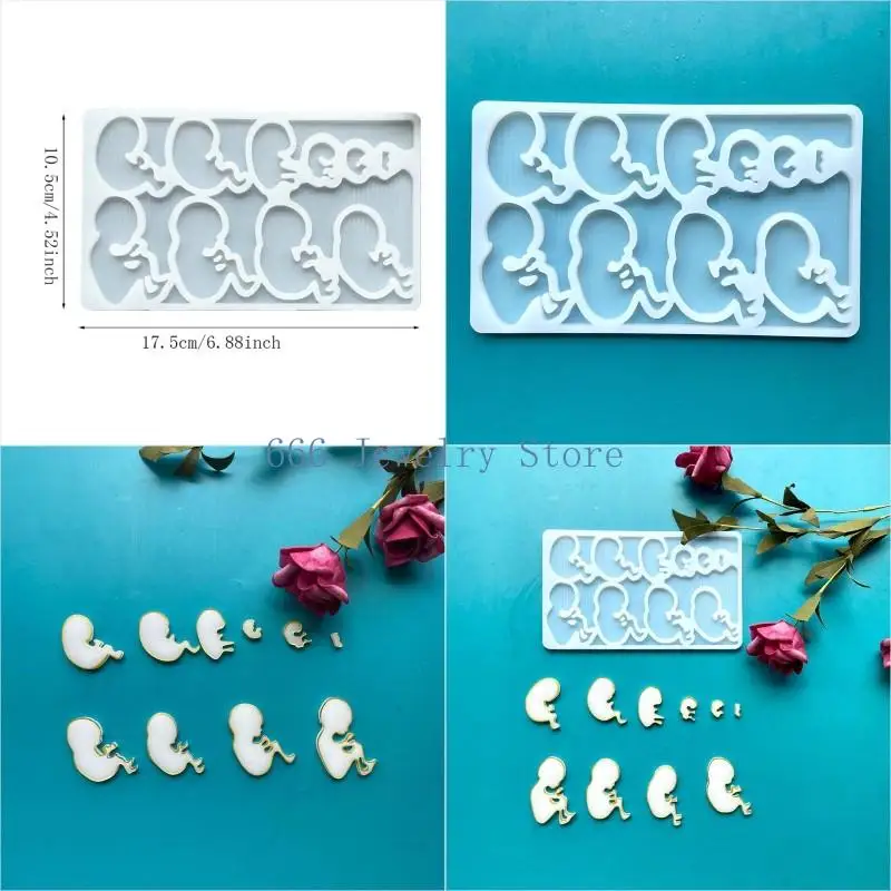 

F2TD развитие плода в октябре рост эпоксидной смолы плесень ручной работы ручной работы силиконовой формы