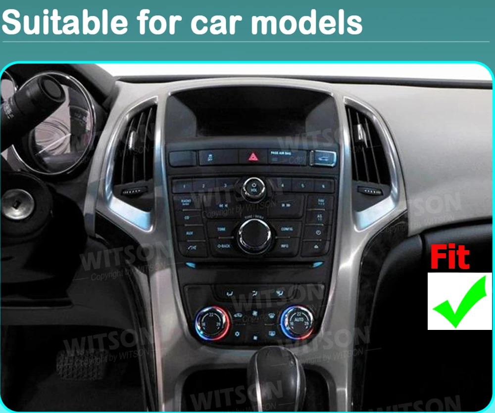 Автомагнитола WITSON с GPS, Android и CarPlay для Buick Verano, Opel Astra J, Vauxhall Astra J 2009-2015, совместима с CD300, CD400, 7-дюймовый сенсорный экран