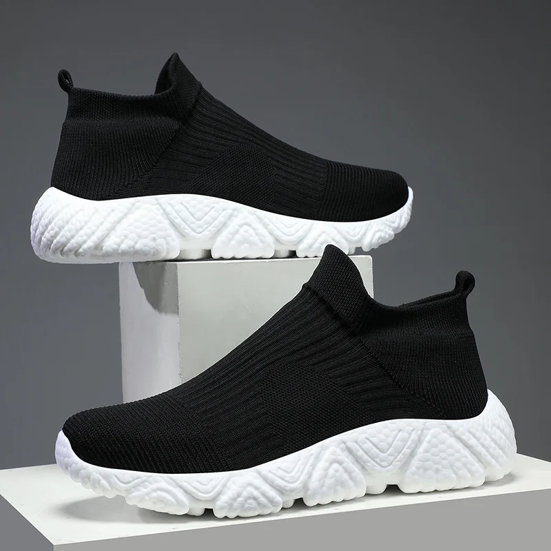 2023 Men's Sports Shoes Couple Flat Bottom Elevated Shoes Factory Direct Sales Free Delivery Casual Shoes Elastic Running Tennis
