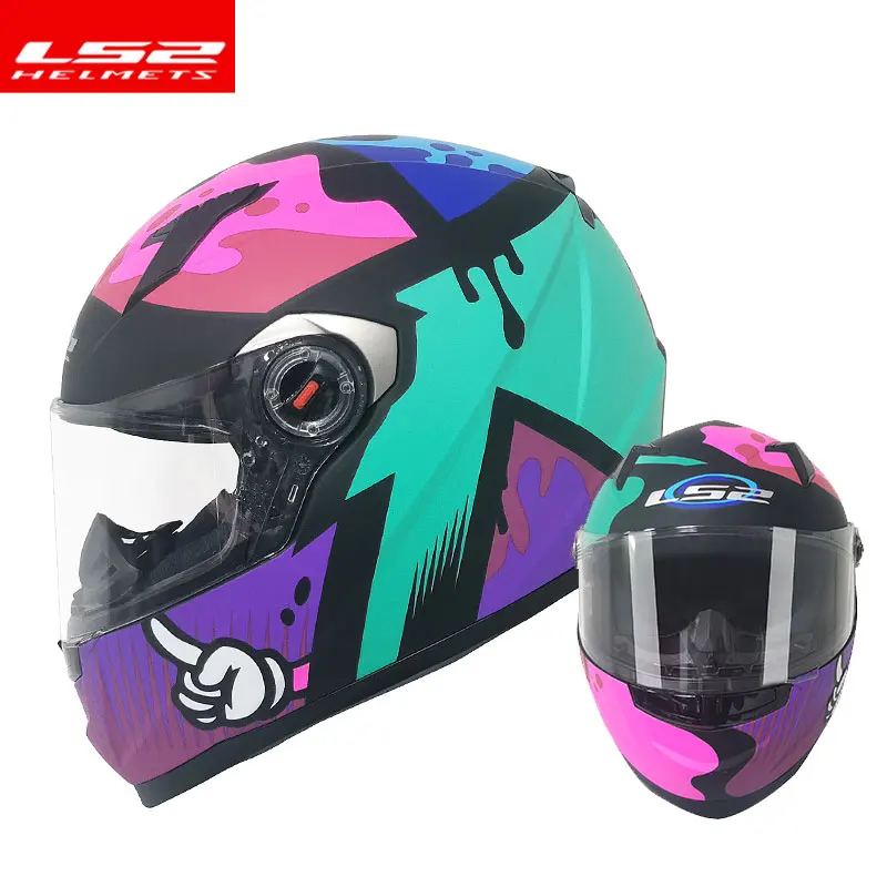 Original LS2 FF358 motorcycle helmet LS2 full face racing helmets