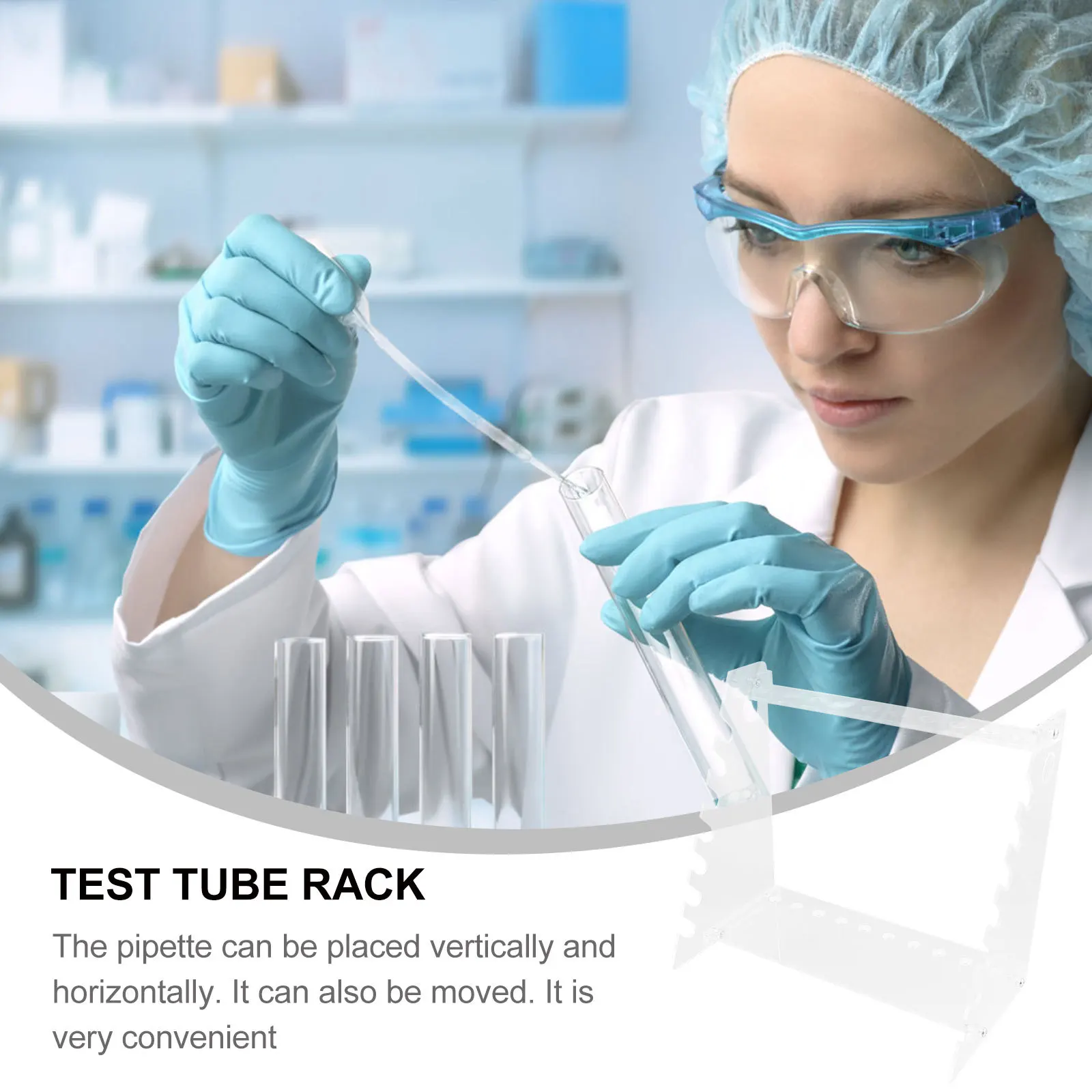 

Pipette Bracket Trapezoid Organic Glass Laboratory Tube Test Stand Holder Storage Equipment