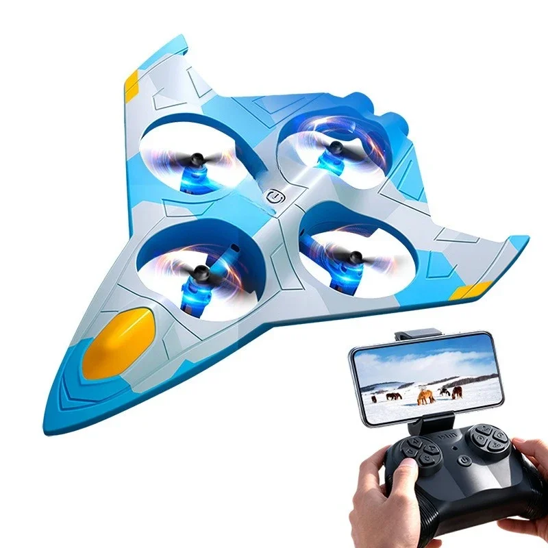 V56 four rotor four axis drone fixed height with light remote control EPP aircraft toy