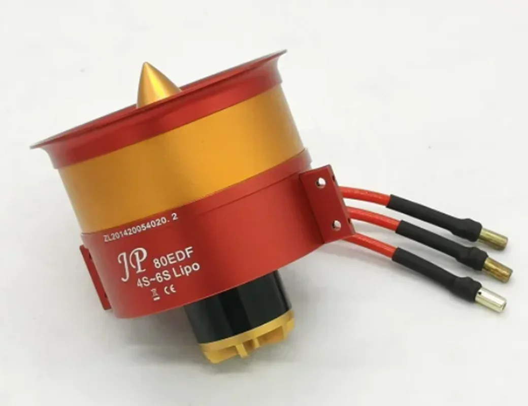 BoMasJP 80mm 12 Blades Full Metal Aluminum Alloy EDF System 3055 2200KV Motor 4S 6S 2.9kgs 3.2kgs Thrust Weight