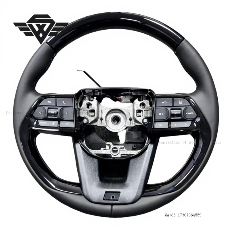 Customized Piano Black Car Steering Wheel Suitable for Toyota Land Cruiser Prado LC300 Steering Wheel Assembly