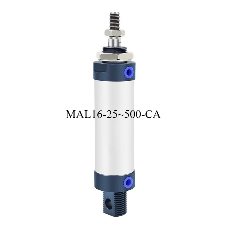 

MAL16-25/50/75/100/125-500 CA Mini Round Pneumatic Cylinder Compact Air Cylinder for Automation Equipment Pneumatic System