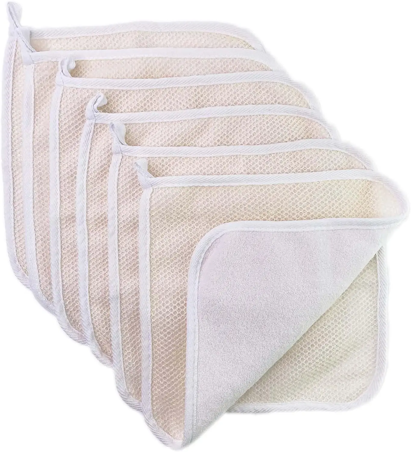 Exfoliating Washcloths for Dead Skin - Exfoliating Towel Pack - Bulk - Washcloths Scrubber for Body and Face - Towel - 6 Pack