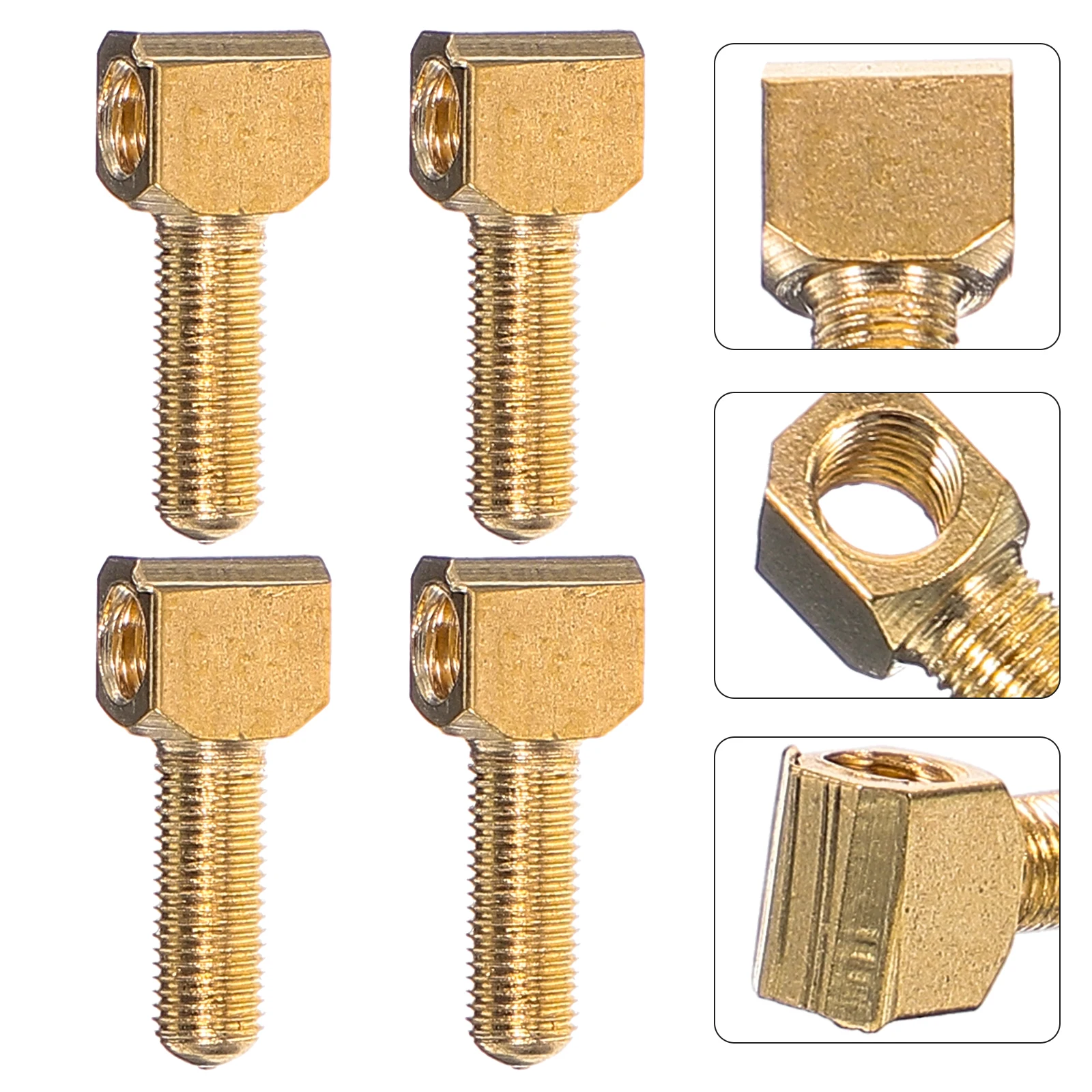 

4pcs Violin Screw Yellow Nut Repair for Violin Viola Parts Cello Bow Parts Accessories String Instrument Hardware