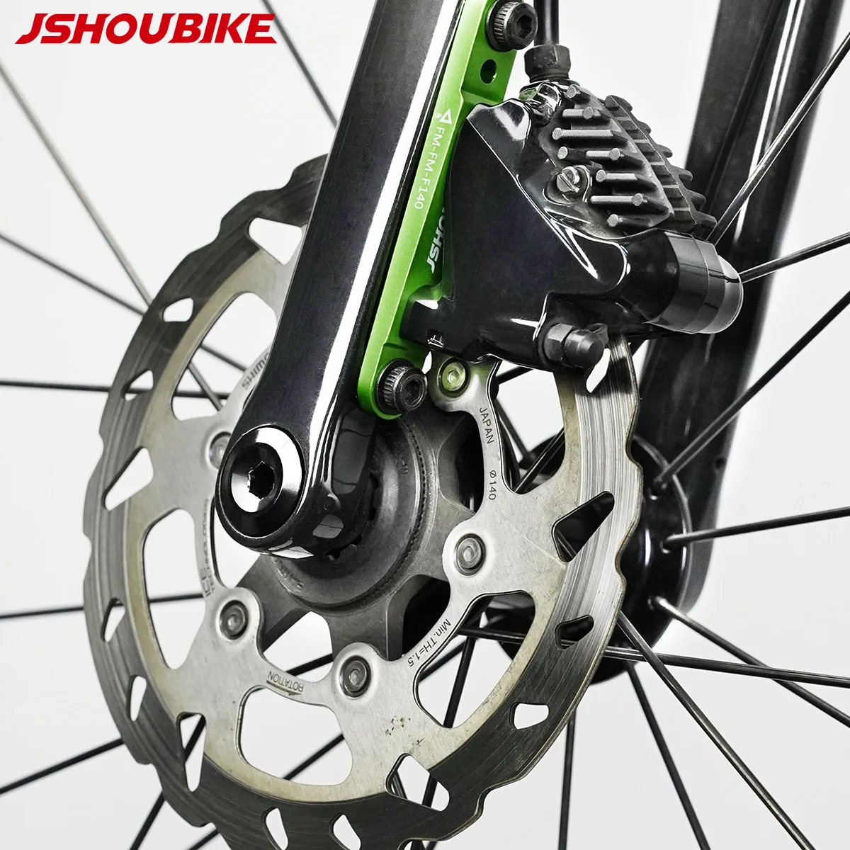 JSHOUBIKE Ultralight Road Bike Disc Brake Flat Mount Bicycle Disc Brake Adapter Alloy Bracket for 140 160mm Rotor Cycling Parts