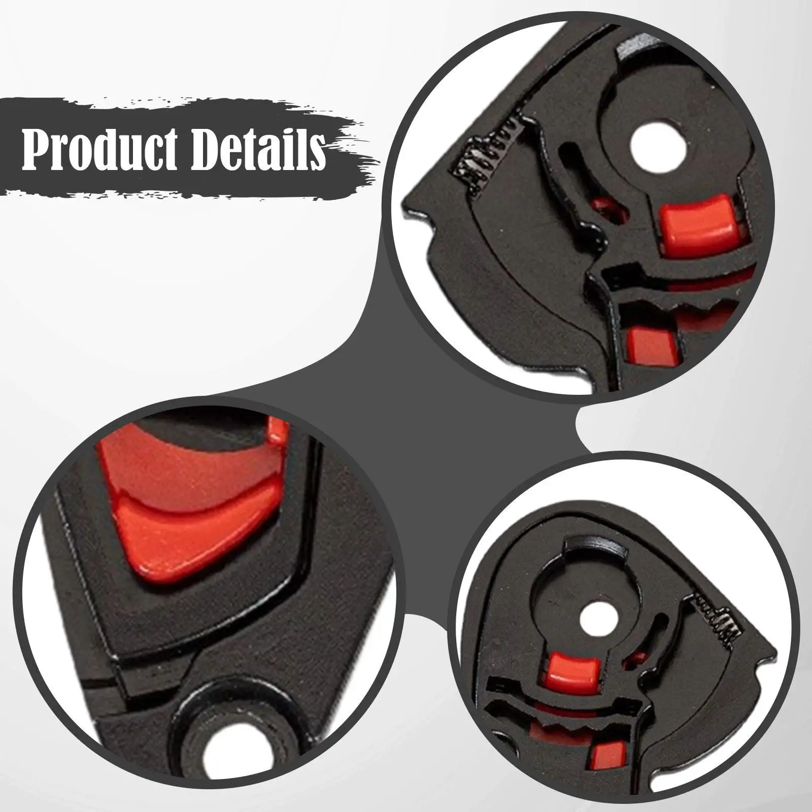 2 Pieces Helmet Visor Base Accessory Replace Parts Simple Installation