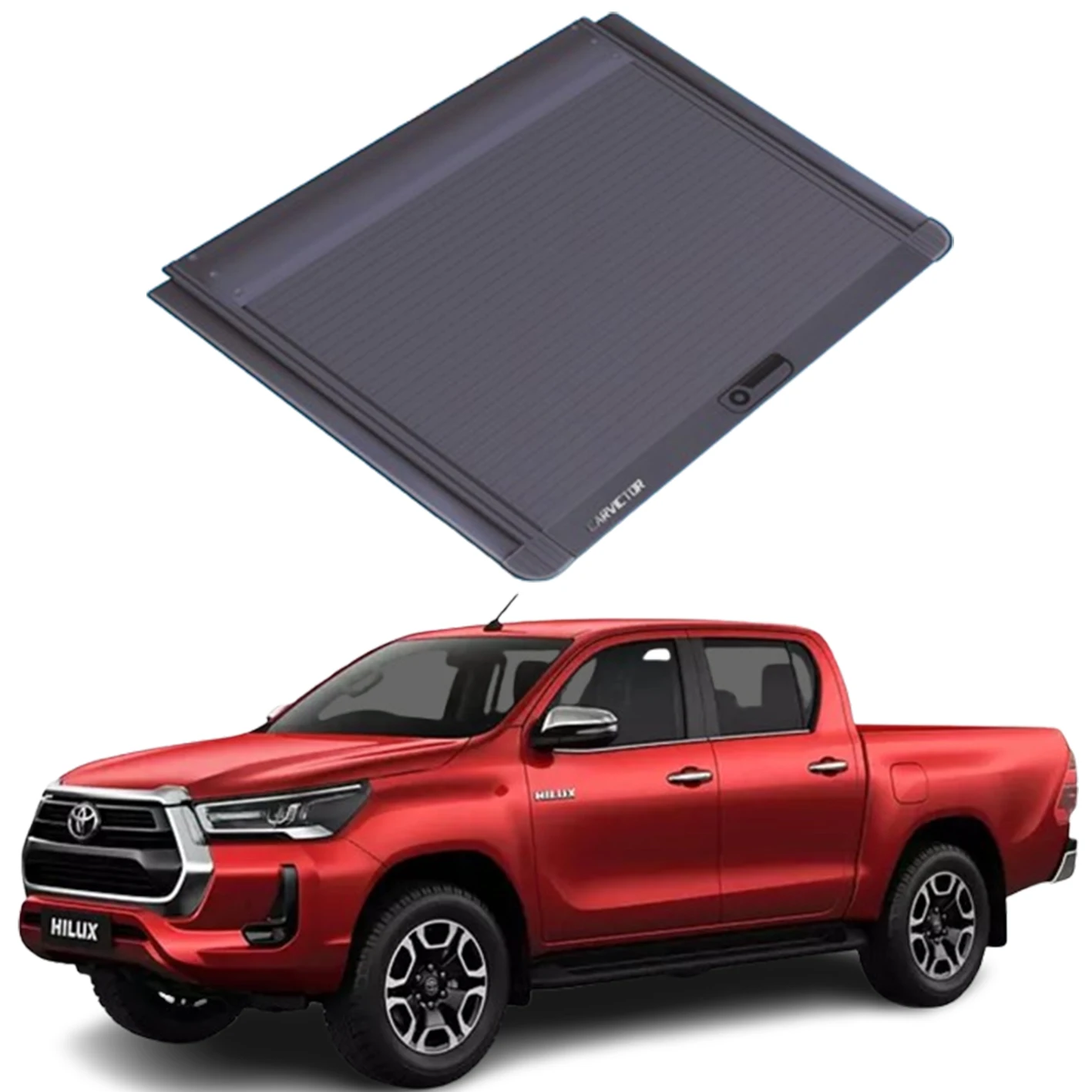 

Pickup Tail Box Truck Cover Retractable Aluminum Roller Shutter Lid Tonneau Cover for Toyota Hilux