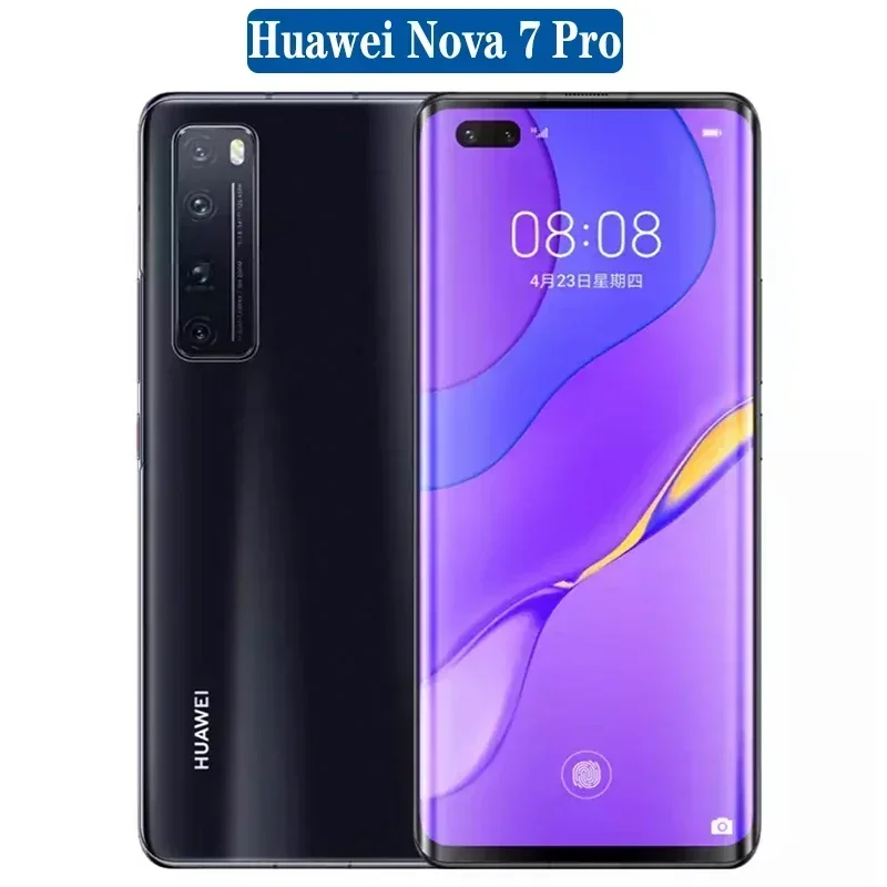 Huawei Nova 7 Pro 5G RAM 8GB ROM 128GB/256GB Android 6.15 inch 2340x1080px 4000mAh Curved Screen Used Phone