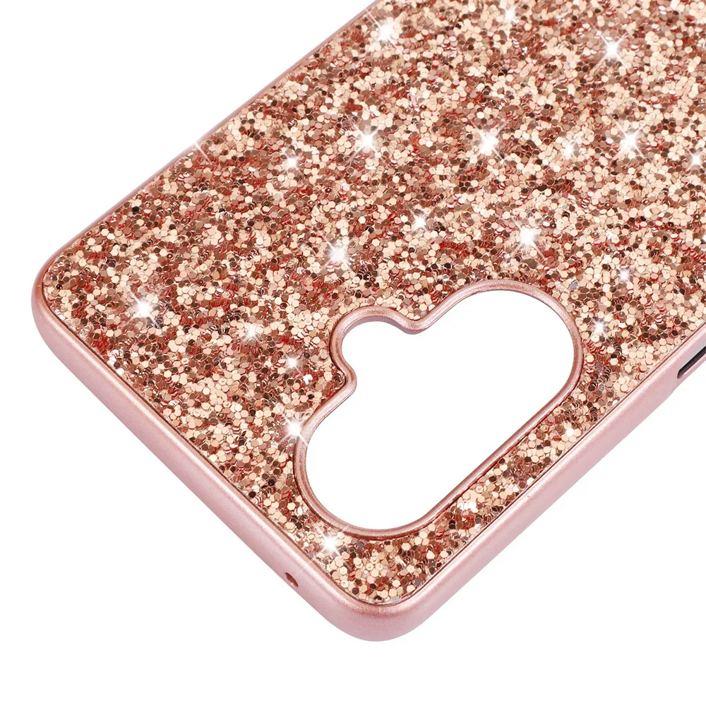 for iPhone 16 15 14 13 12 11 ProMax Luxury Glitter Shiny Powder Case Slim Full Anti Fall Shockpoof Hard Cover for iPhone 16 Plus