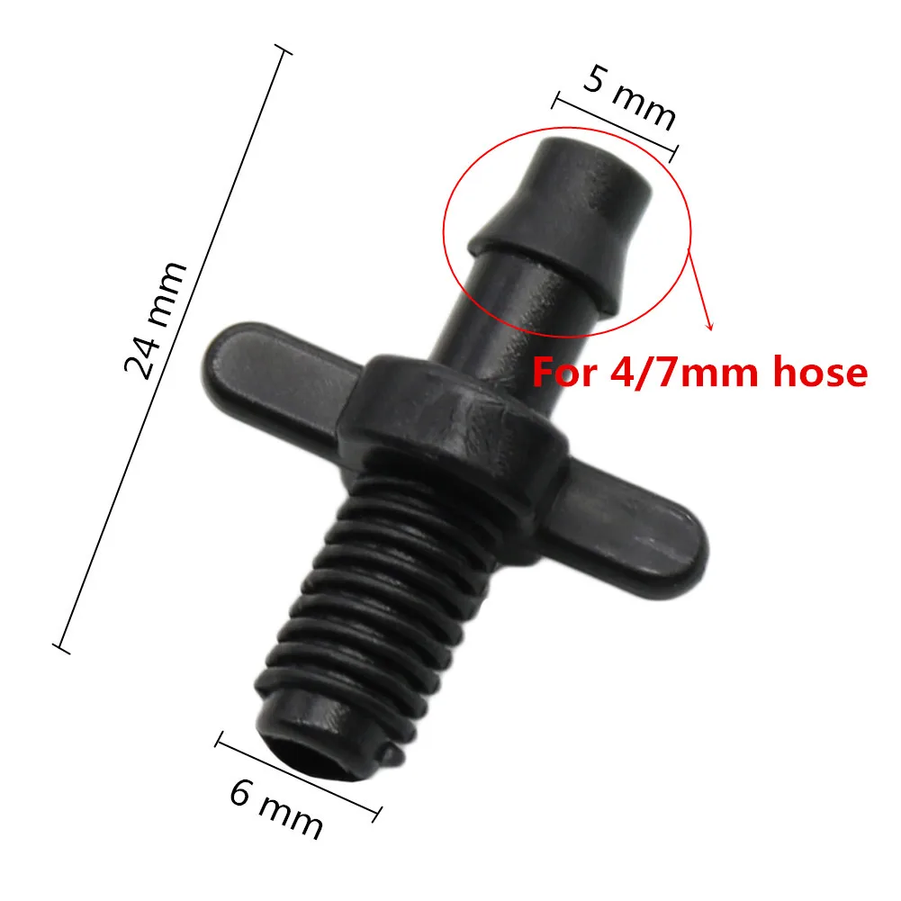 100Pcs 6mm Threaded Reducing to 1/4\