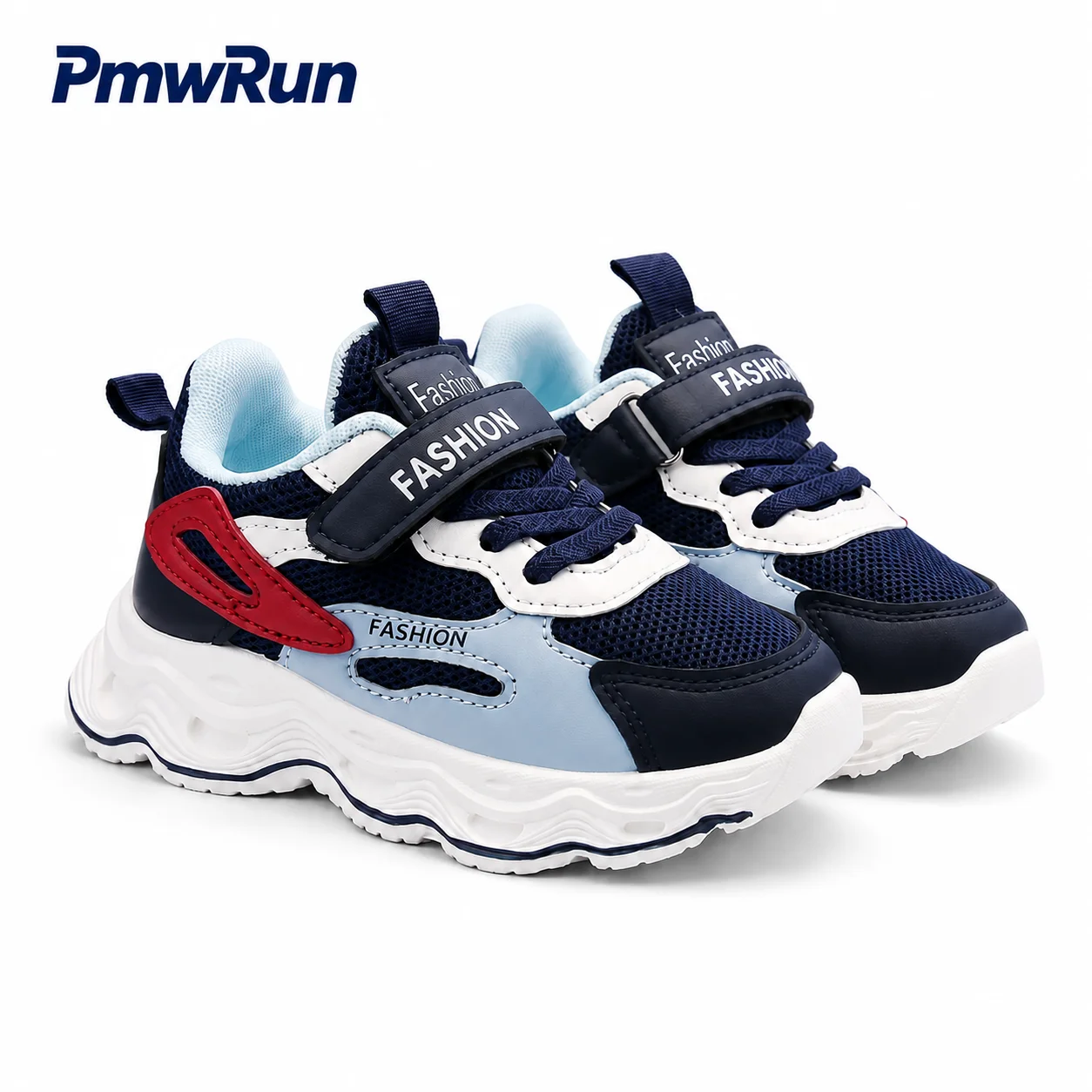 PU Leather Sport Shoes For Children Trend Fashion Teenager Kid's Sneakers Anti-slippery Breathable Running Footwear For Boy Girl