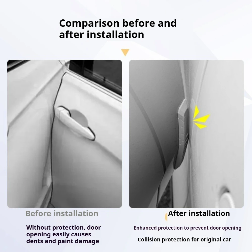 Fit For XPENG G6/G7/G9/P7+/M03 Door Anti-Collision Strip Silicone Anti-Scratch Shockproof Protector