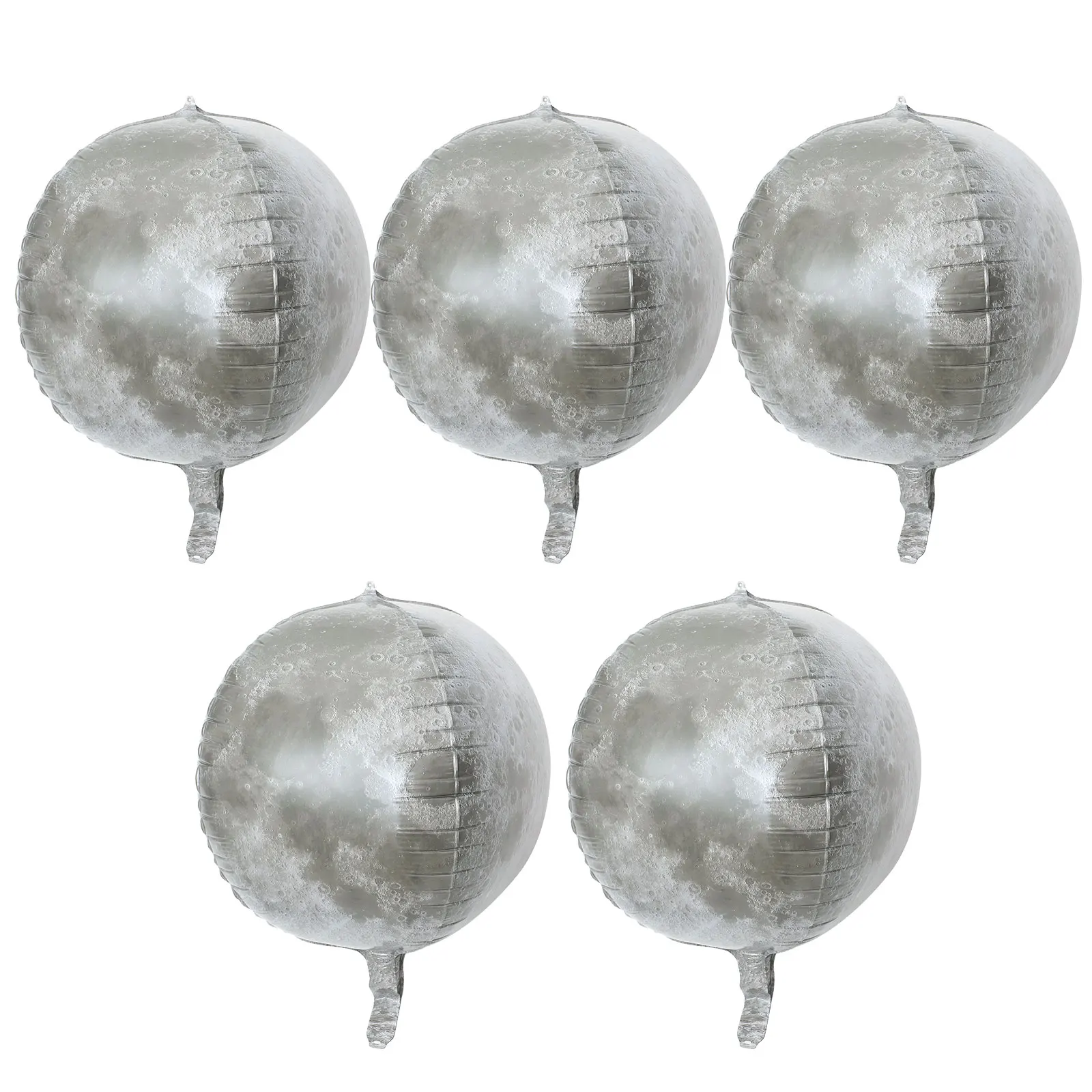 

5pcs 16 Inch Moon Balloon Aluminum Foil Balloons Space Party Decorations Planet Theme DIY Ornament
