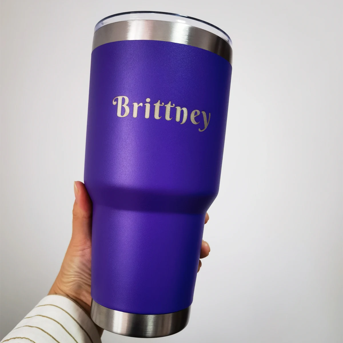 Engrave Name 30 Oz Stainless Steel Travel Tumbler Cup Mug Personalized Gifts for Birthday Christmas Anniversary for Men Women