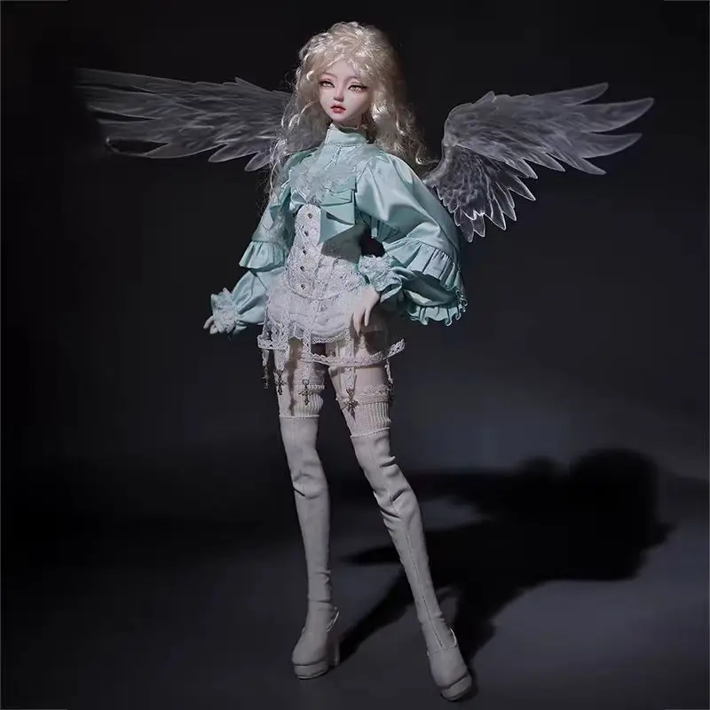 1/4 Bjd Doll Qadir Muxi Body Haniel Wings Princess Beauty Battle Angel Knight Fairy of Angel Fullset Joy bjd Xmas Gift