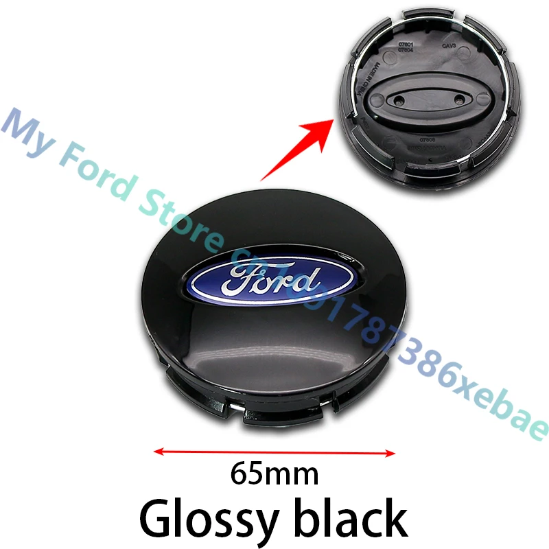 4Pcs 65mm Aluminum ABS Wheel Center Hub Caps Replacement For Ford Fiesta Fusion Explorer Shelby Mondeo Mustang Tuning Accessory view 5