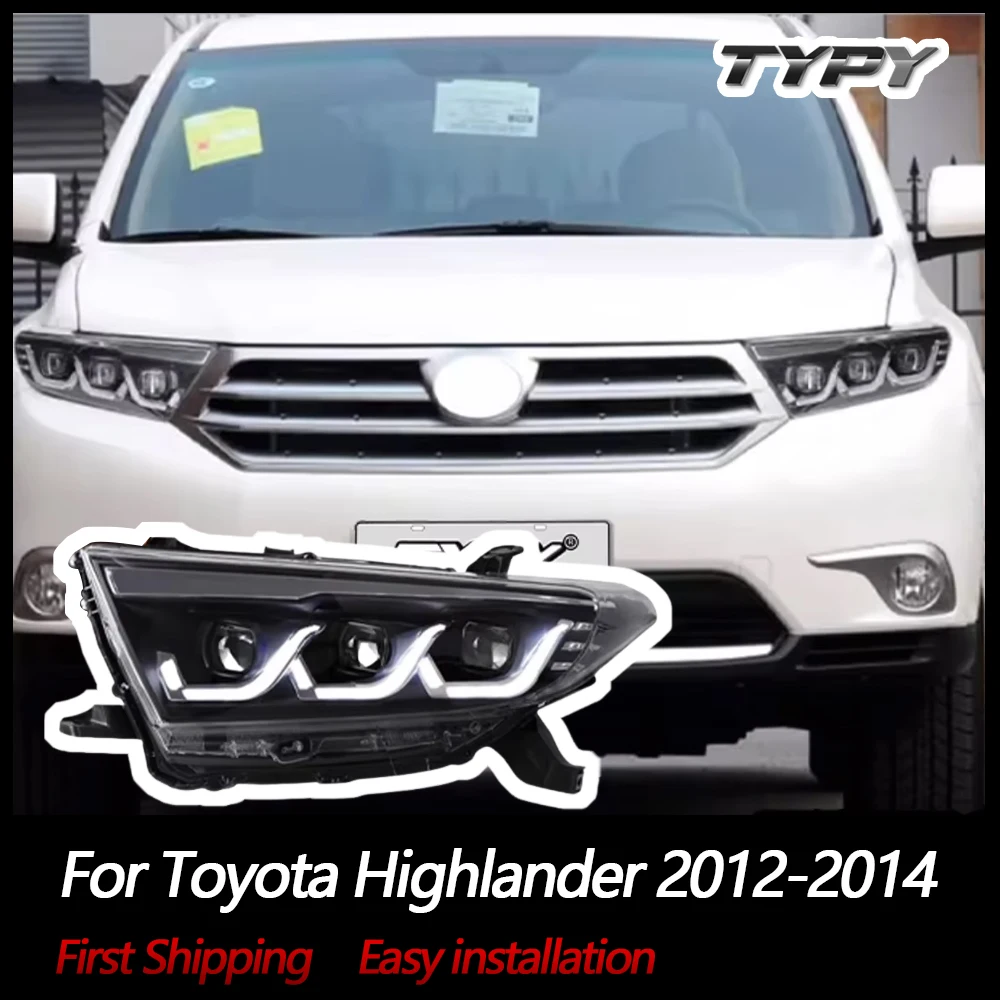 

TYPY Car Headlights For Toyota Highlander 2012-2014 LED Car Lamps Daytime Running Lights Dynamic Turn Signals