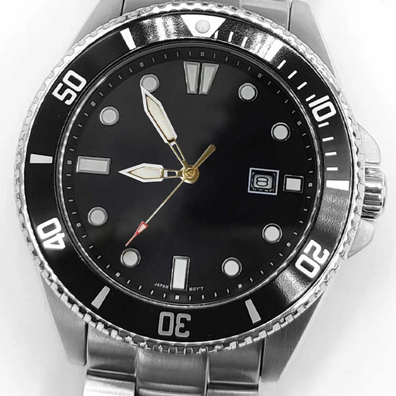 مشاهدة الأيدي الخضراء مضيئة ل كاسيو MDV-106 أبو سيف الأحمر/الذهب ساعة ساعة دقيقة الأيدي الثانية حركة أجزاء ساعة اكسسوارات