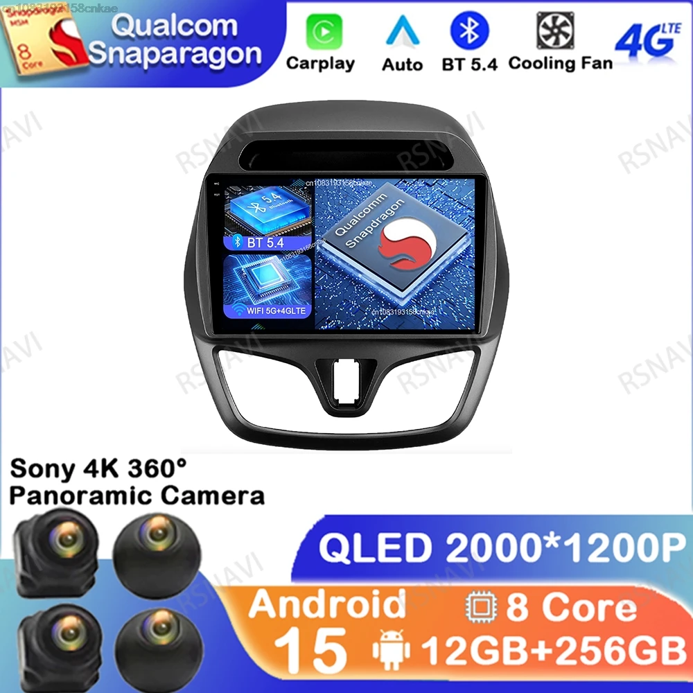 

Android 15 For CHEVROLET Spark Beat 2015-2017 Head Unit BT Qualcomm 4G LTE Viedo Player Car Radio Navigation Multimedia Stereo