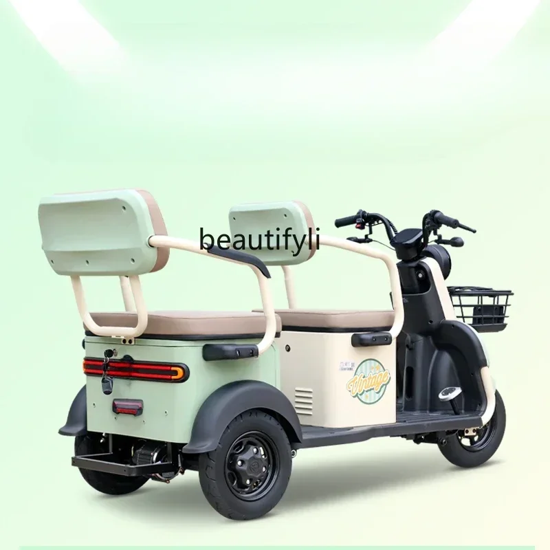 2003Electric Three-Wheel Nebula Home Versatile Dual-Use Passenger and Cargo Three-Wheeled Scooter Pick-up Children