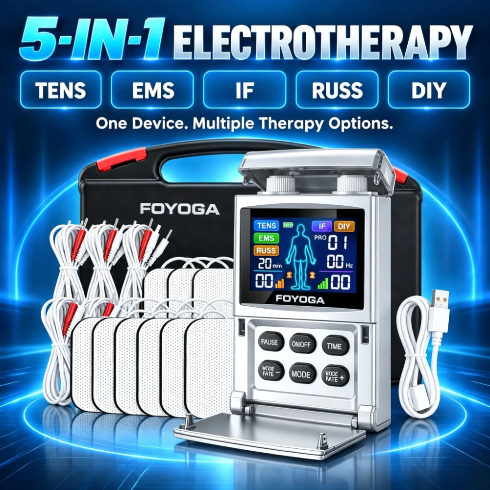 4 Output Electric TENS Unit EMS Muscle Stimulator 80 Modes Portable Full Body Physiotherapy Pulse Massage Electro Stimulator New