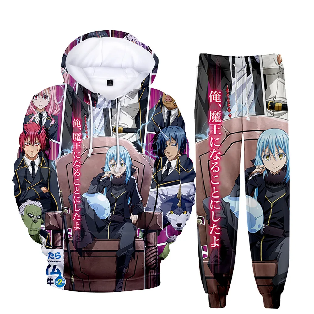 Creative Manga Cute Girl Nekoha Shizuku 3D Print Sweatshirt Sweatpants Hoodies+ Trousers Suit Boys/Girls 2 Piece Set Clothes