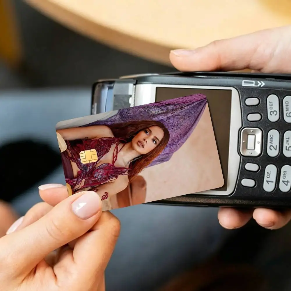 Popular South American Singer Anitta Credit Card HD Stickers Small Chip Waterproof Sticker Game Card Decal Gift