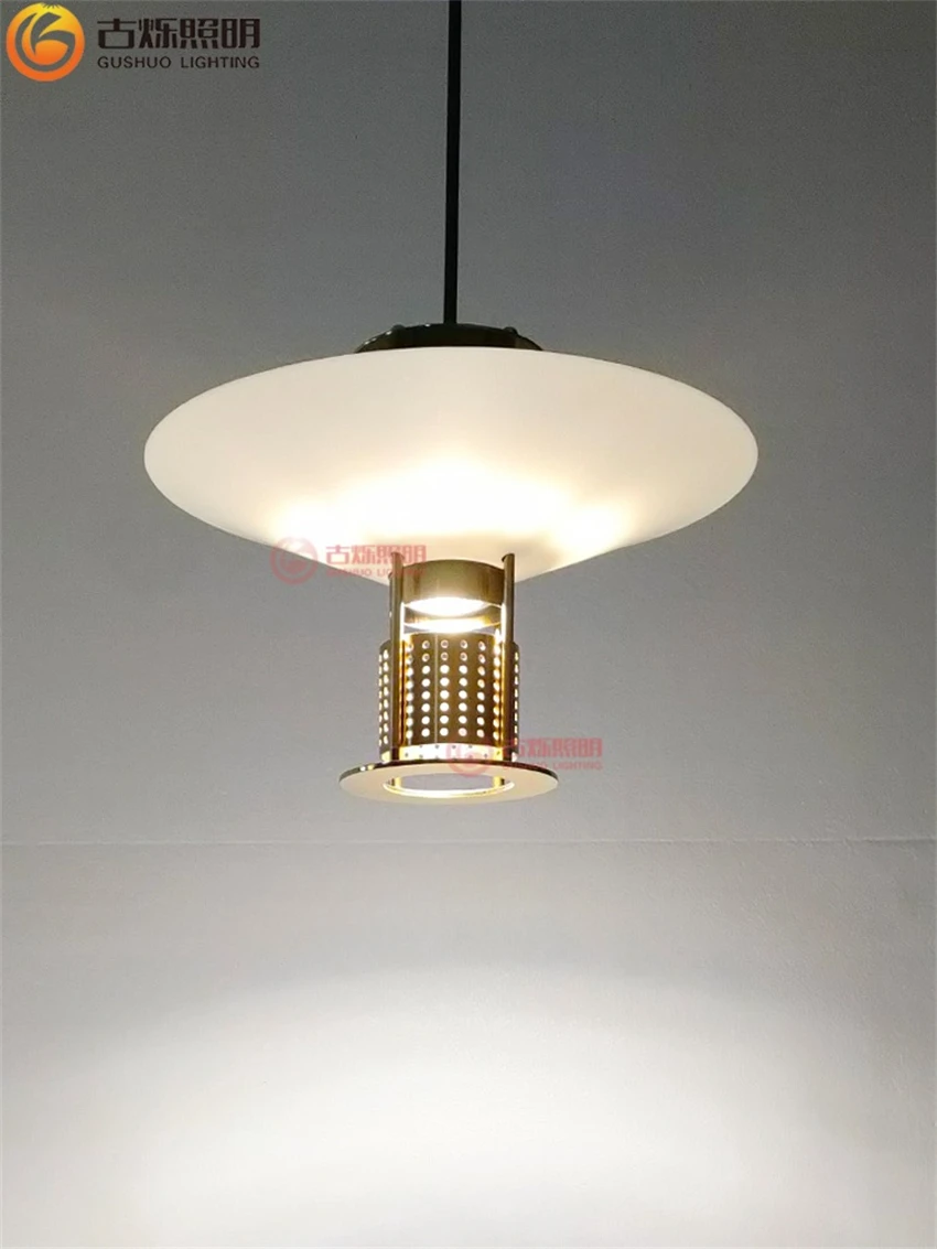 Retro industrial style frisbee pendant lights dining room single head LED decorative lamps living room hanging lights fixtures