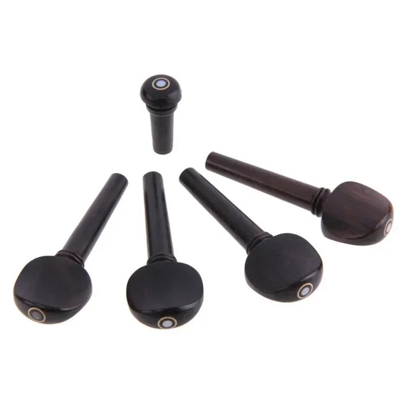 

DIY Parts Electric One Set of Chin Rest Knob Tailpiece Perforated Pegs For Violin Size 4/4 3/4 1/2 1/4 1/8