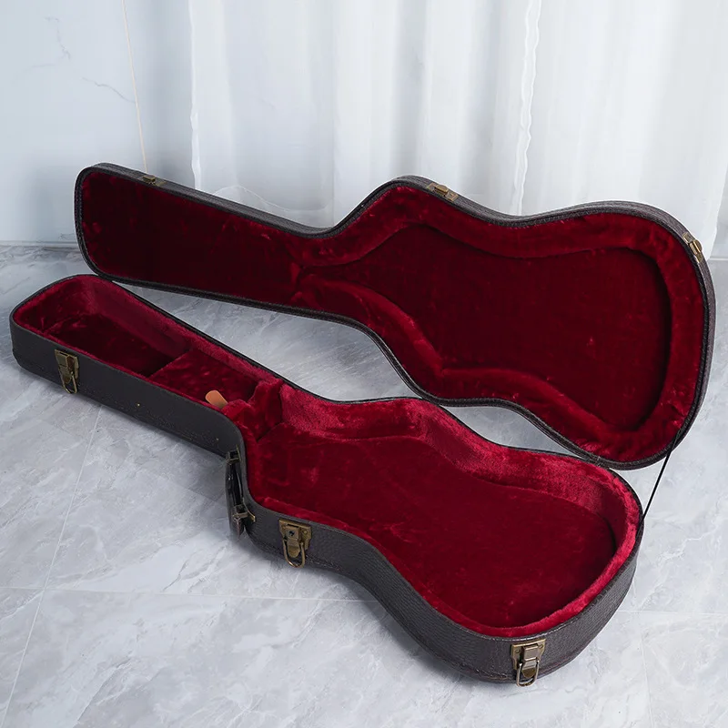 High Quality 39-Inch Leather Electric Guitar Case With Rugged Durable Moisture-Proof Shock-Resistant Features