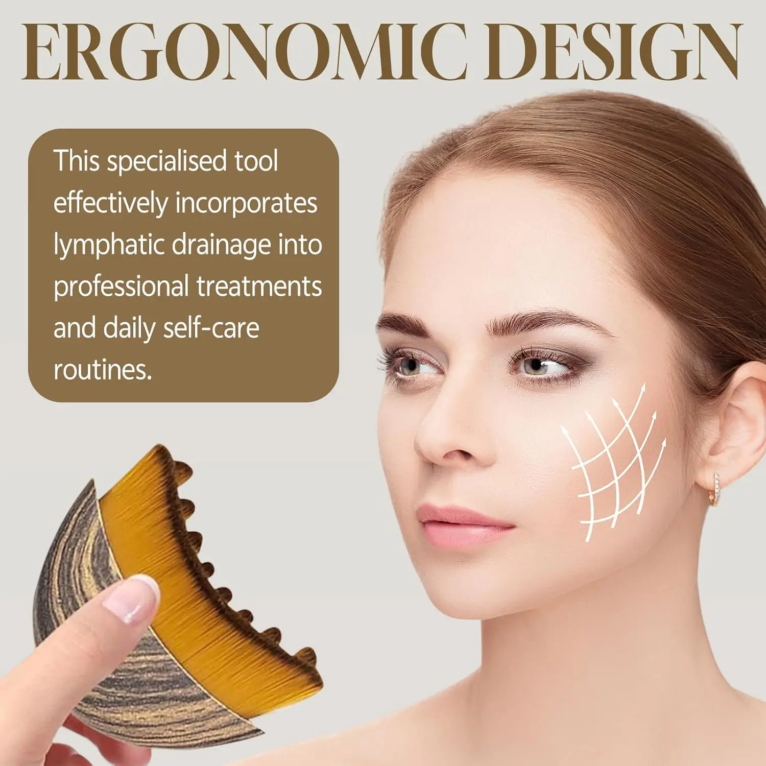 Lymphatic Contour Face Brush for Skin Sculpting