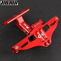 Soporte de matrícula ajustable para motocicleta, luces LED intermitentes para CFMOTO CF MOTO 250SR NK250 150 400 650GT MT 650TR