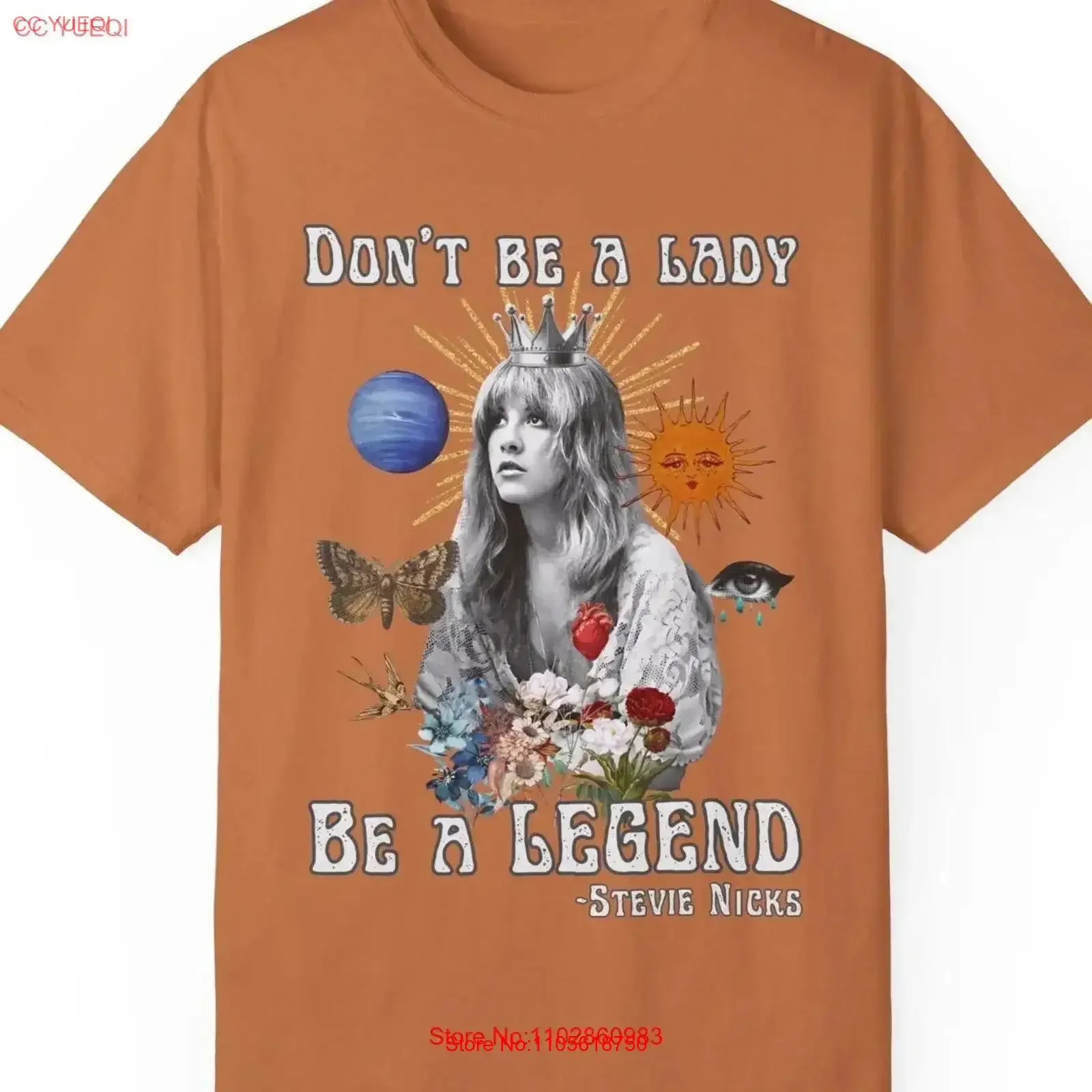 Camiseta Don't be a Lady Legend de Stevie Nicks, estilo vintage, lavada, suave, para uso diario, unisex, versátil, ropa de diseñador