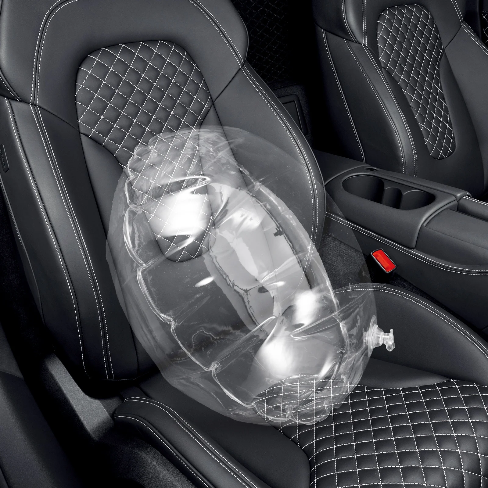 

Round Inflatable Pillow Camping Outdoor Travel Portable Clear Cushion Inserts Flash Transparent Sofa Car Train Plane