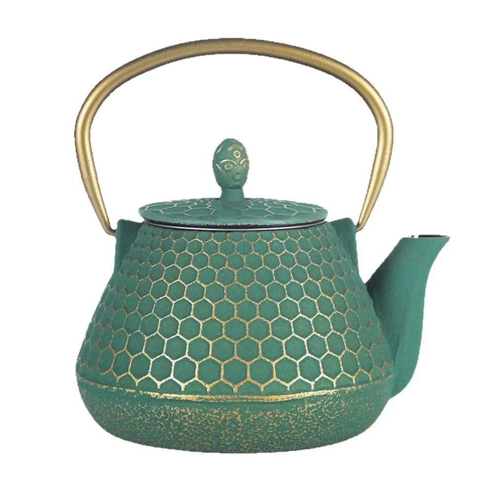 Unique Tea Infuser Teapot Tea Maker Kettle Iron Kettle for Brewing Scented Tea, Brewing Coffee, Tea Set Hotel Outdoor Teapot