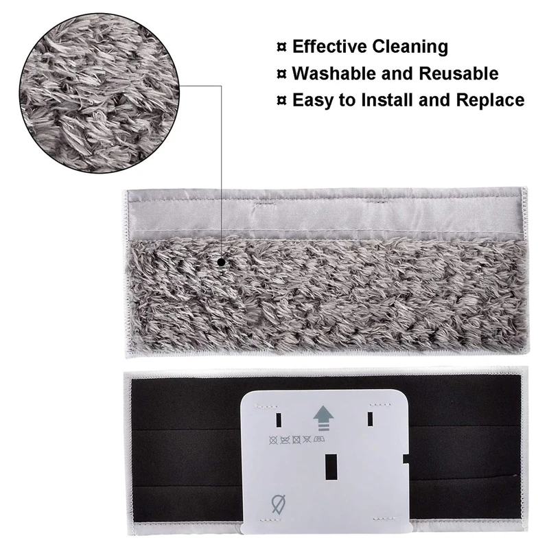 وسادات تنظيف بديلة قابلة للغسل وإعادة الاستخدام من ABUD-Vac لـ Irobot Braava Jet M6 (6110) (6112) ممسحة روبوت وسادات مبللة وسادات جافة