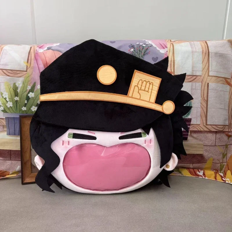 Japanese Anime Role Kujo Jotaro Kawaii Cosplay Plushies Backpack Itabag Lolita Girls Big Mouth Transparent Bags Fans Decor Gifts