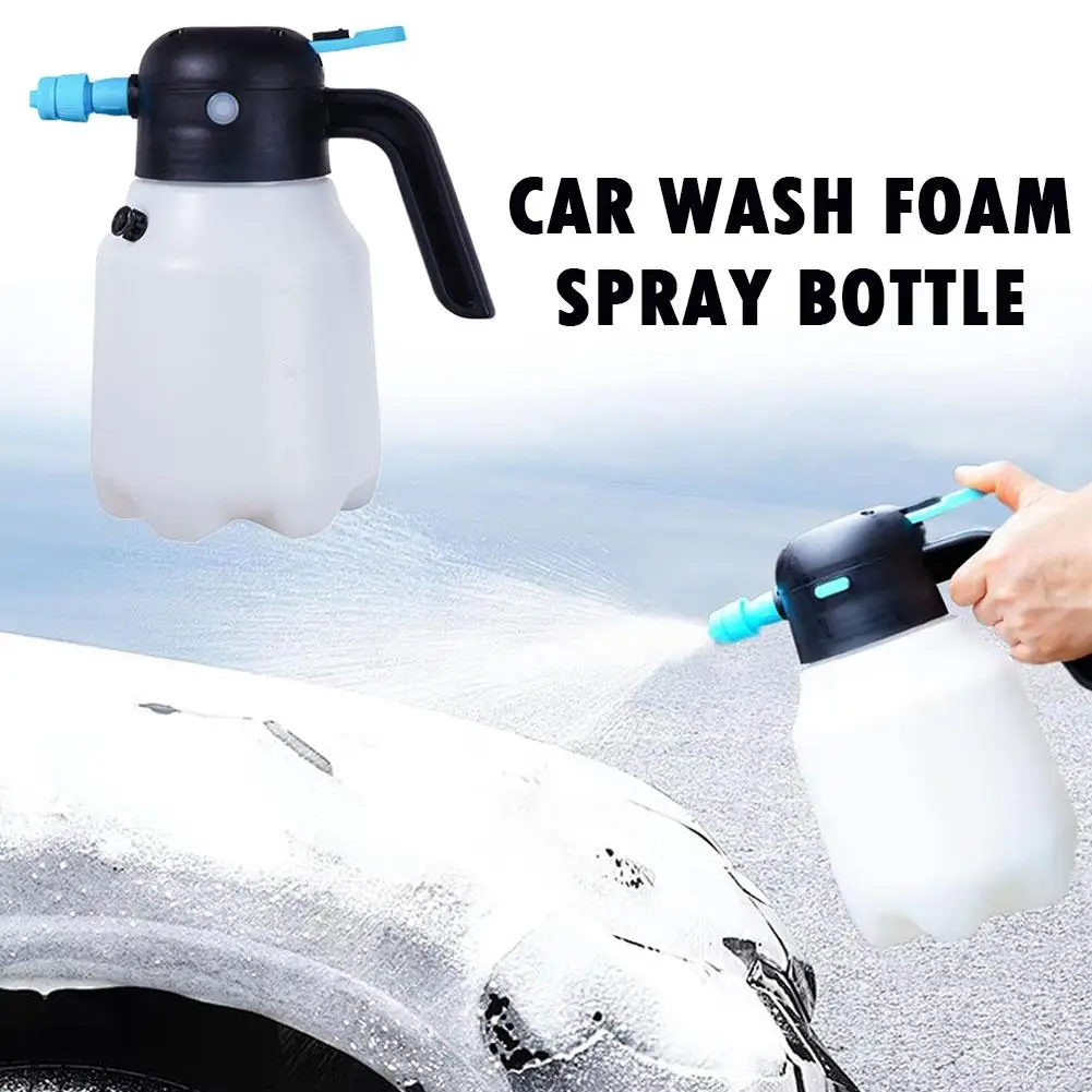 

Электрический распылитель пены для снега 1,8 л, распылитель для мытья автомобиля, USB перезаряжаемый ручной распылитель, лейка для чистки окон автомобиля E9B7