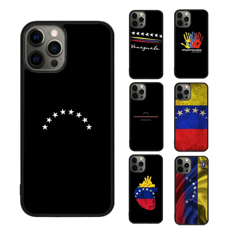 Tampa da caixa do telefone para o iPhone, bandeira de Venezuela, Apple 8 mais 7, 6S, XR, X, XS, SE, 15, 14, 13 pro máximo, Coque 12, 13 Pro Máx, 2020