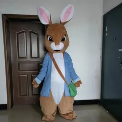 Easter Bunny Mascot Costume Anime Peter Rabbit Cartoon Doll Role Play Wearable Walking Costume Halloween Carnival Stage Set