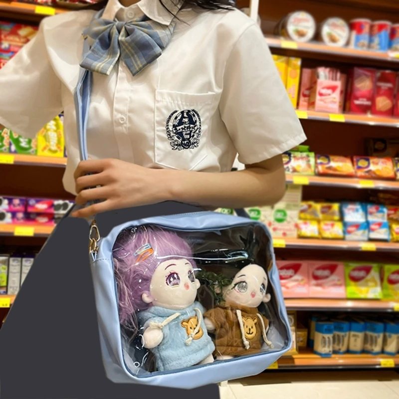 Japanese Harajuku Ita Bag for Women Transparent Pocket Itabag High School Girls