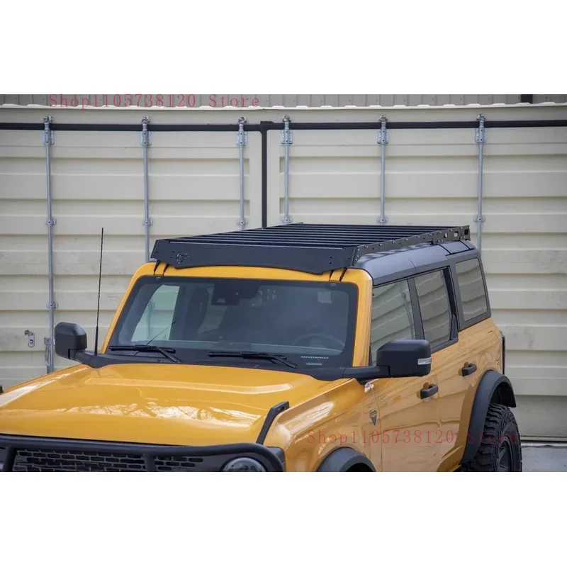 Hot Selling Heavy Black Powder Coated Aluminum Roof Rack/ Ladder Exterior Tuning Off-Road 0Kg Bronco - /