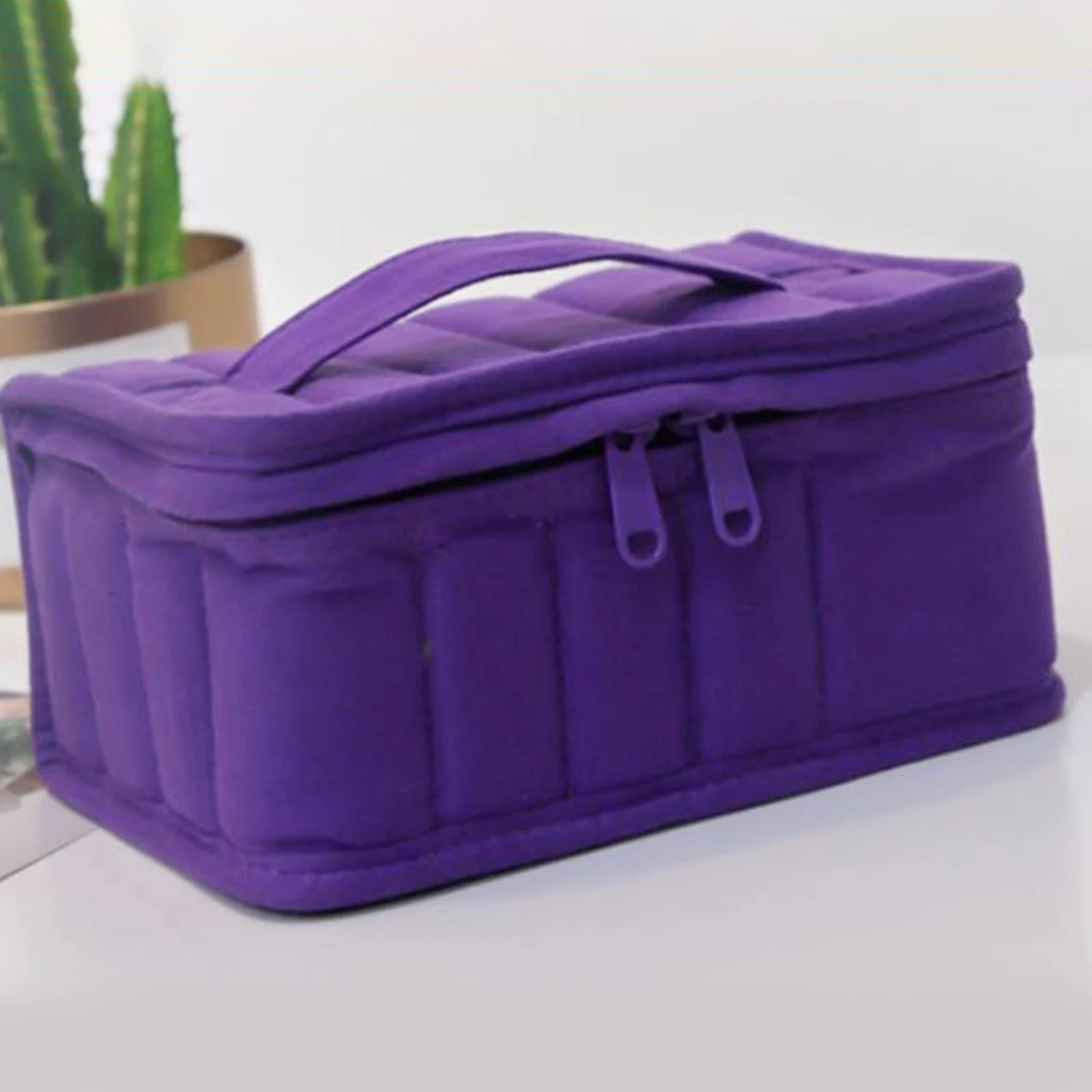 Essential Oil Storage Case Box Nail Polish Waterproof with Handle Large Capacity