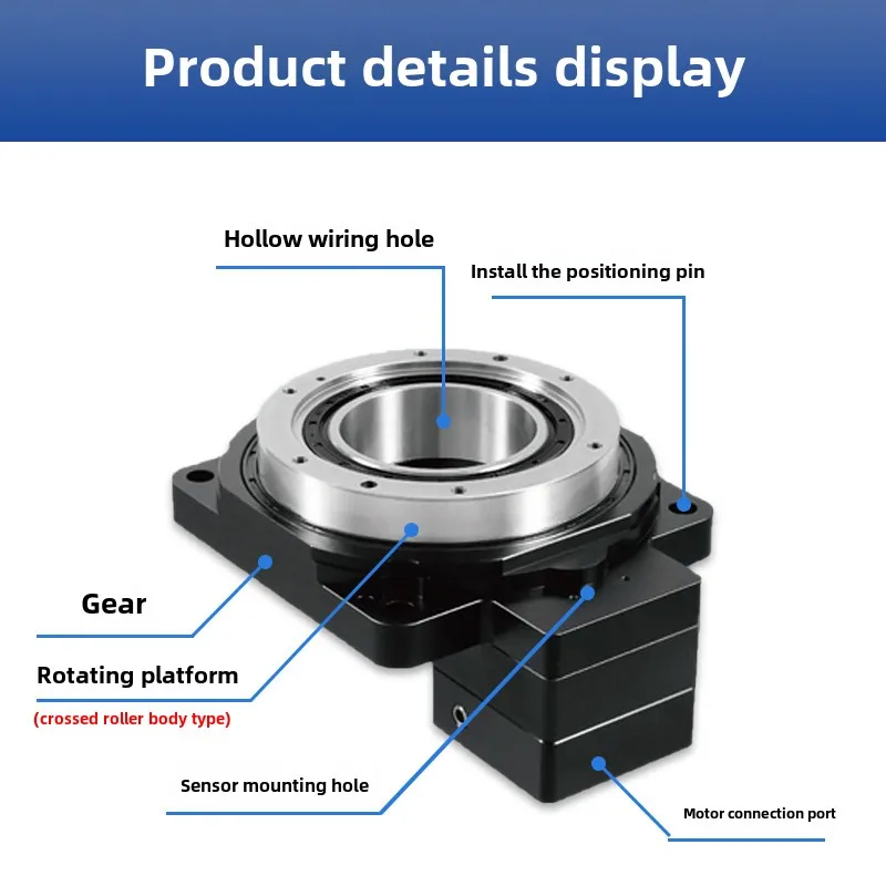 Hollow Rotary Platform RN60 85 130 200 Turntable Turntable Disc Stepping Servo Motor Deceleration Machine