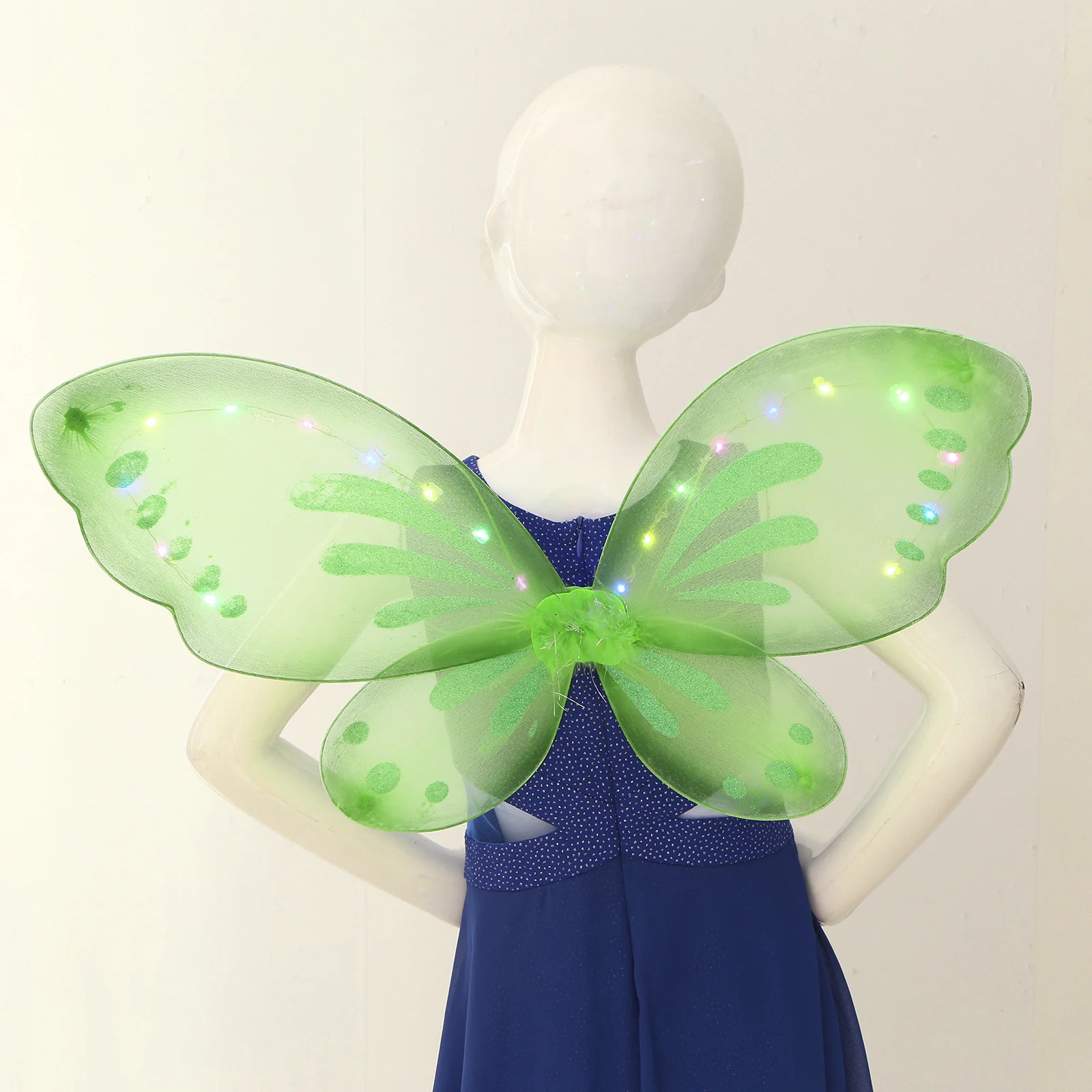 Glowing Fairy Elf Princess Angel Wing Women Girls Halloween Party Cosplay Costumes Elven Elf Butterfly Wings Catwalk Photography