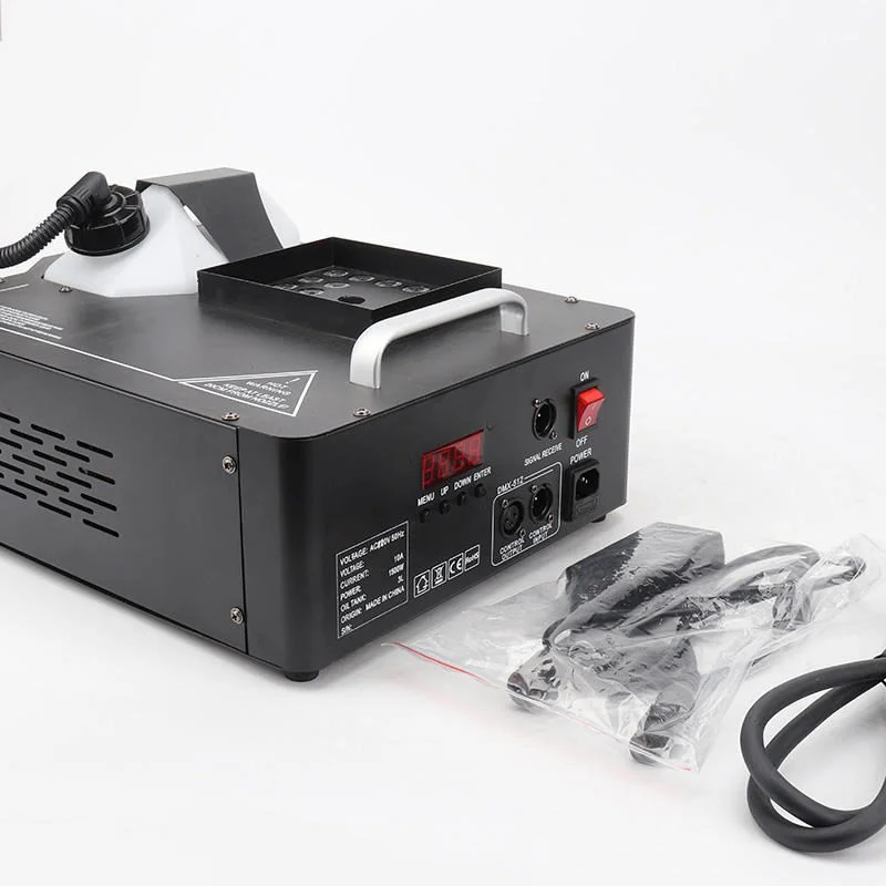 Ship from EU Butoy 1500W RGB 3IN1 Vertical Smoke Haze Machine DMX Wireless 24LED Fogger for Halloween Wedding Disco Party Stage
